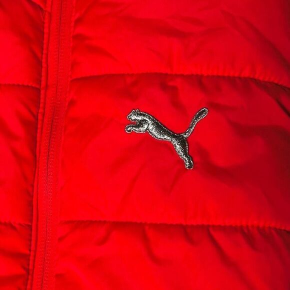 Puma Pink Quilted Puffer Vest Girl’s Size Small (7/8) - Picture 4 of 7